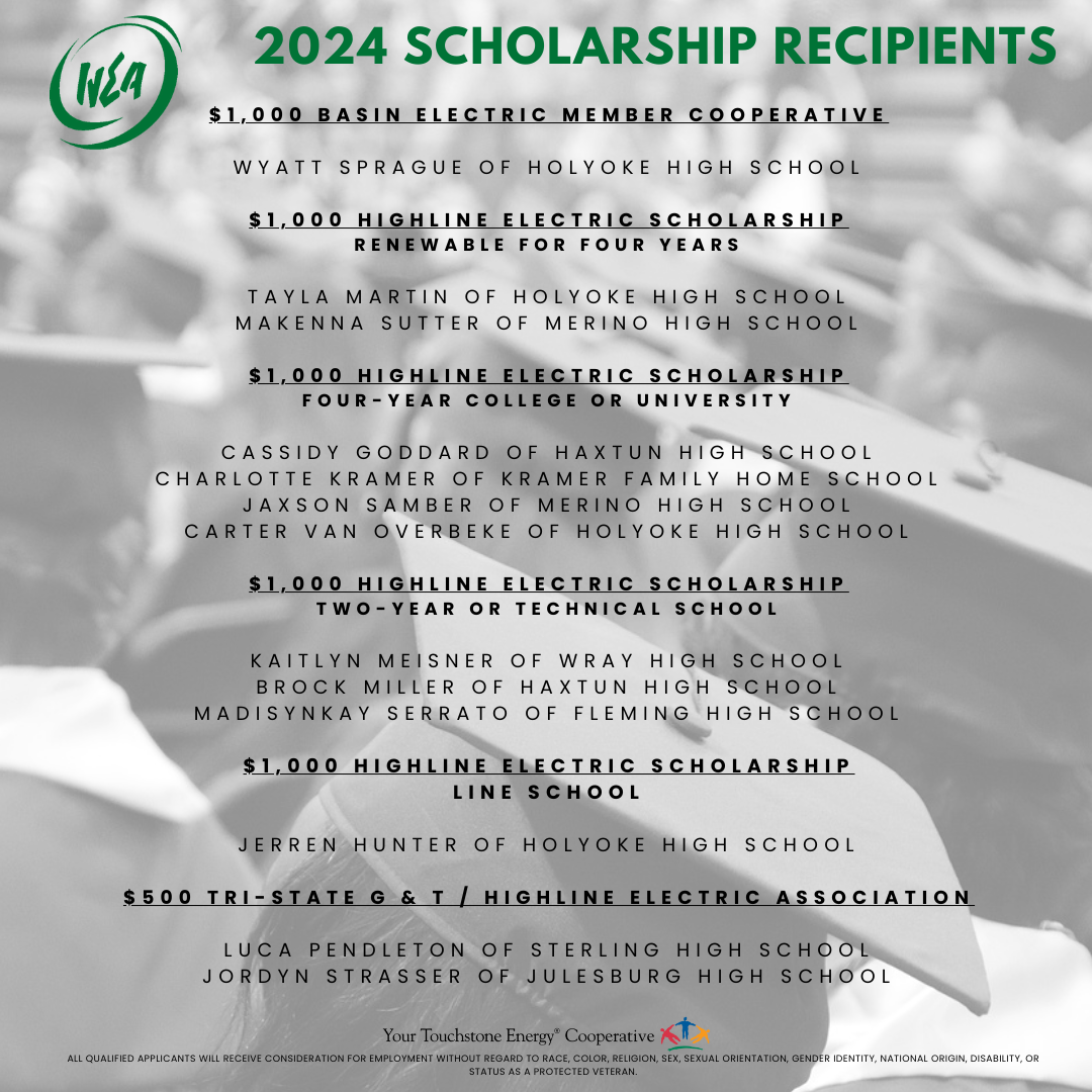 2024 Scholarship Recipients